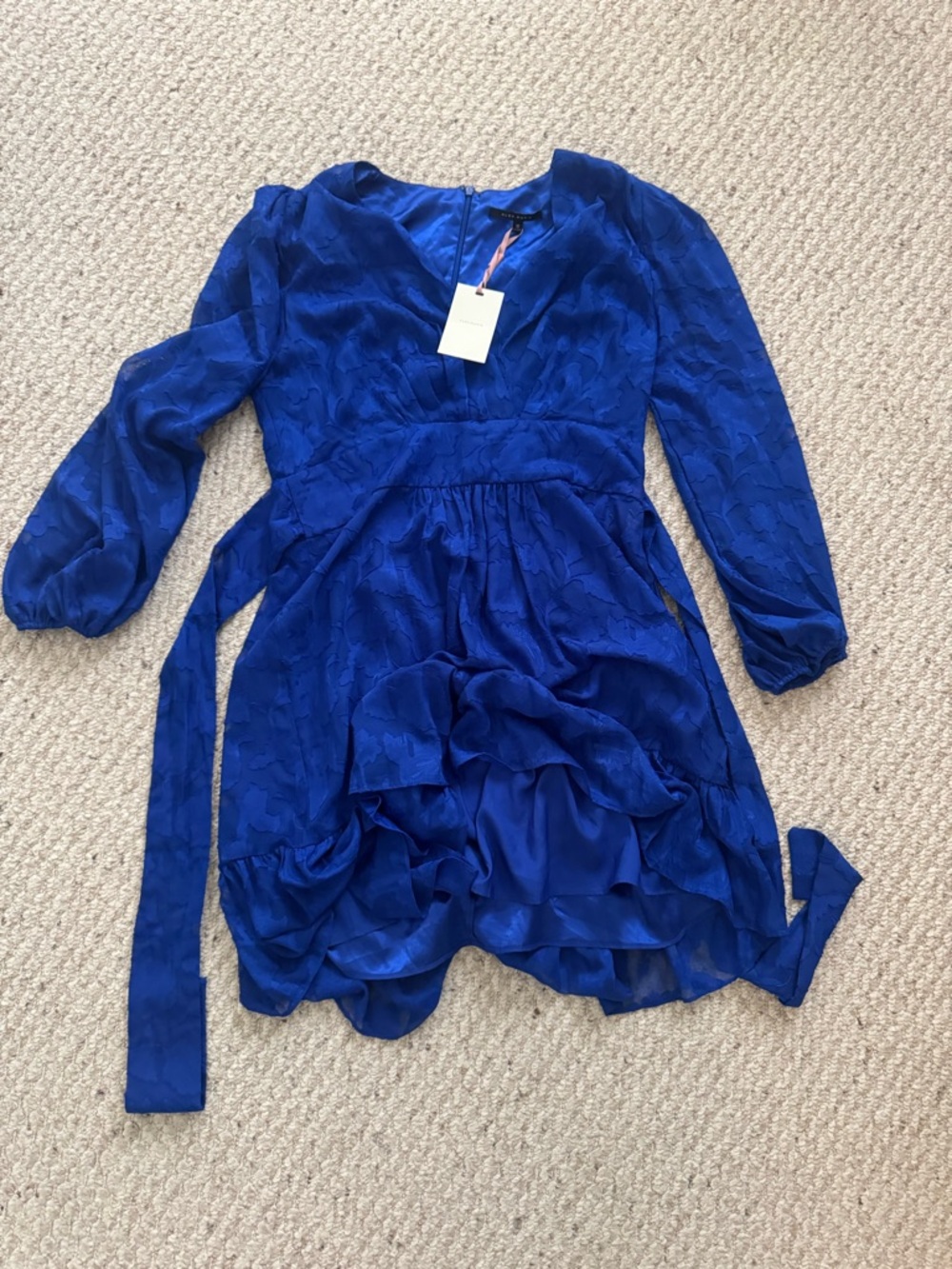 NWT Alex Marie Blue Textured Dress